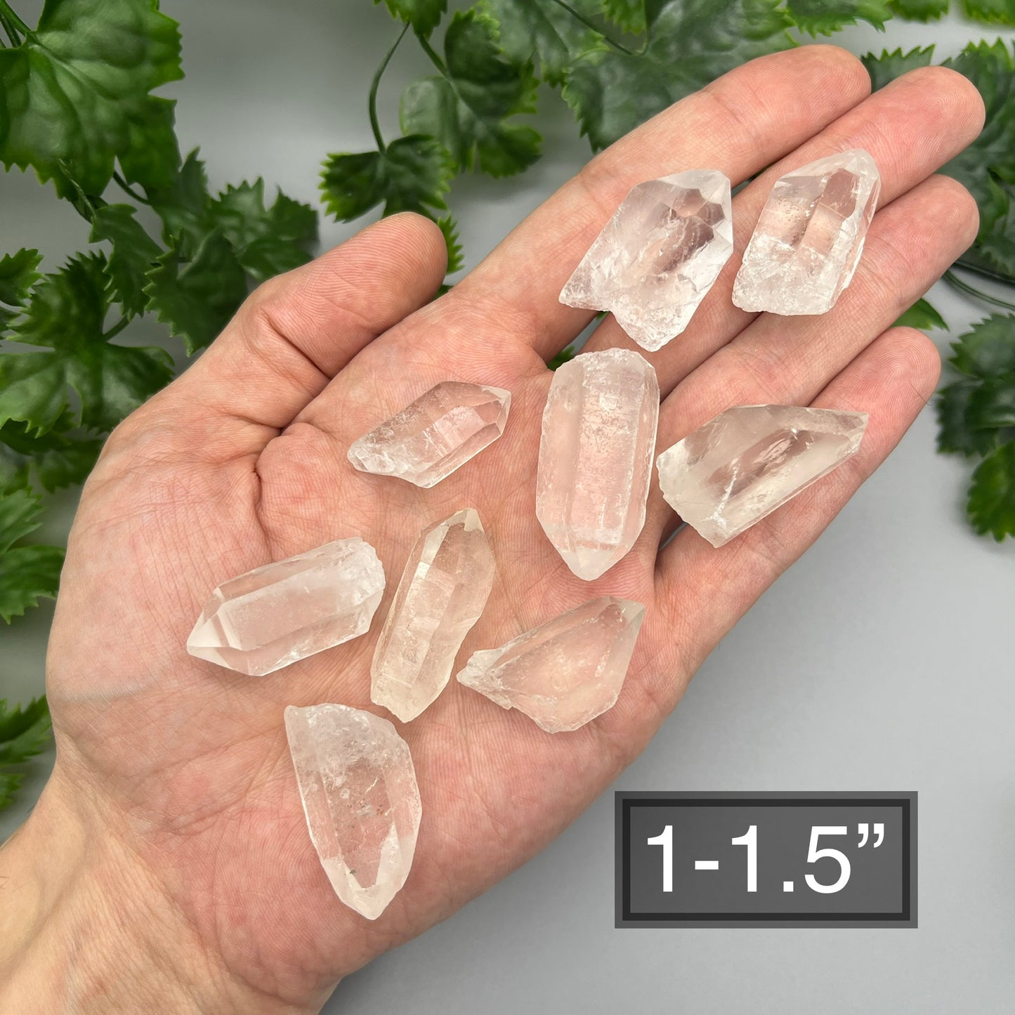 Raw Clear Quartz Point: Size Options 0.5" - 3" - Natural Clear Quartz Crystal Point