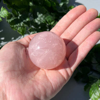 Rose Quartz Sphere - Large 50mm