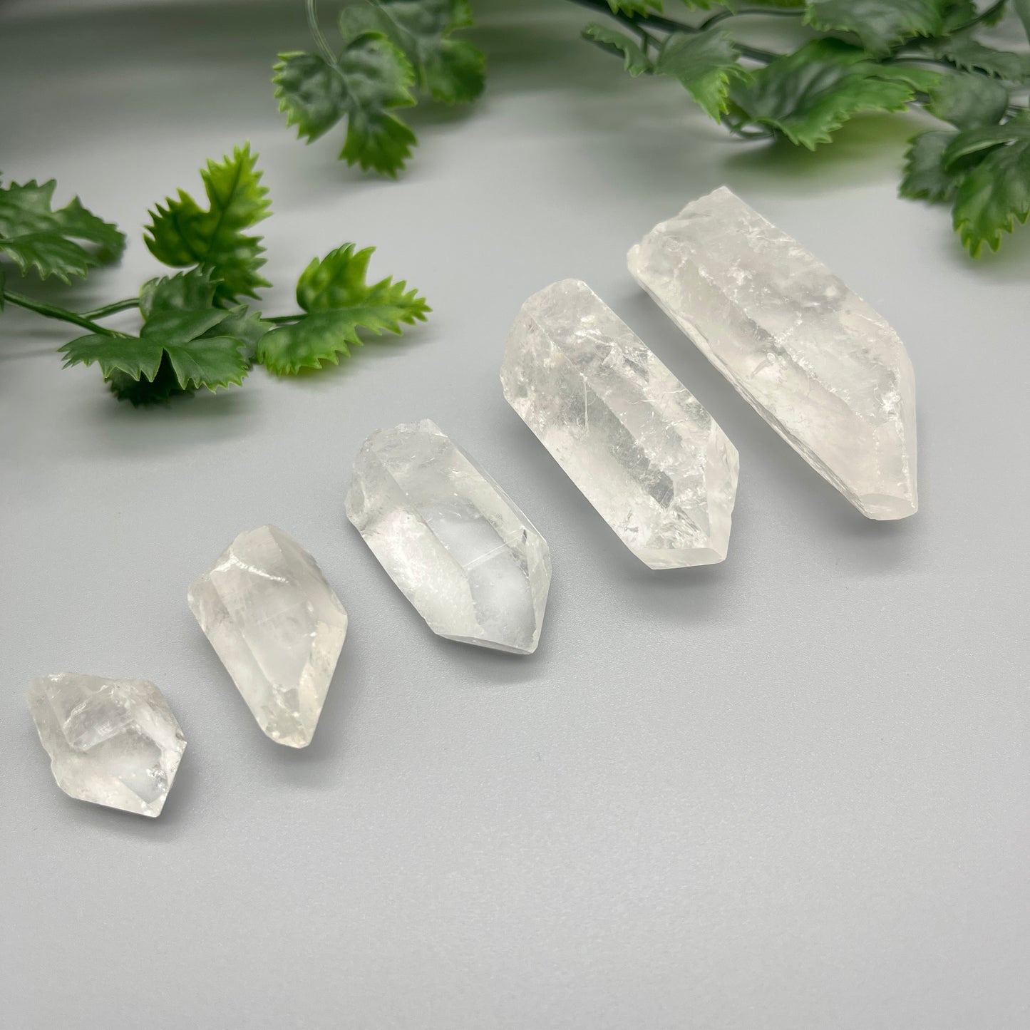 Raw Clear Quartz Point: Size Options 0.5" - 3" - Natural Clear Quartz Crystal Point