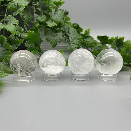 Clear Quartz Sphere - YOU PICK