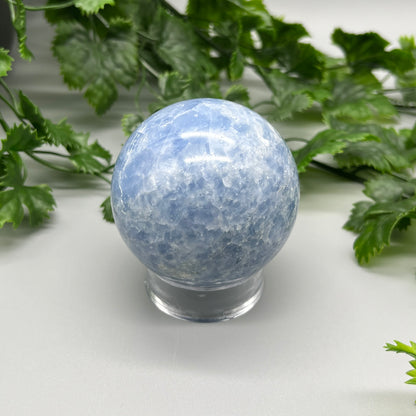 Blue Calcite Sphere - 65mm