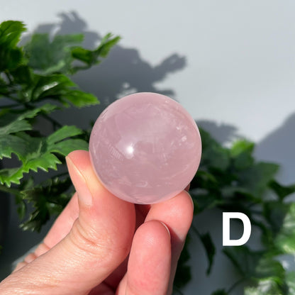 Star Rose Quartz Sphere - YOU PICK - 36-37mm