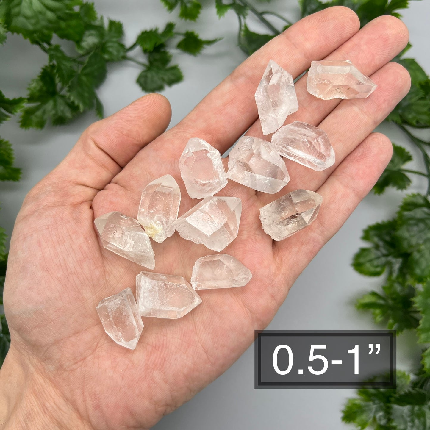 Raw Clear Quartz Point: Size Options 0.5" - 3" - Natural Clear Quartz Crystal Point