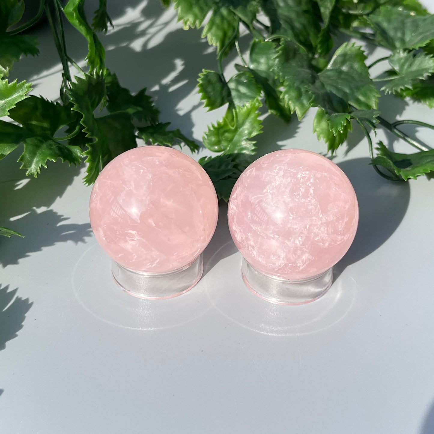 Star Rose Quartz Sphere - YOU PICK - 42mm