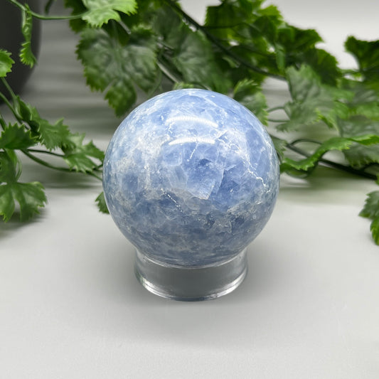 Blue Calcite Sphere - 65mm