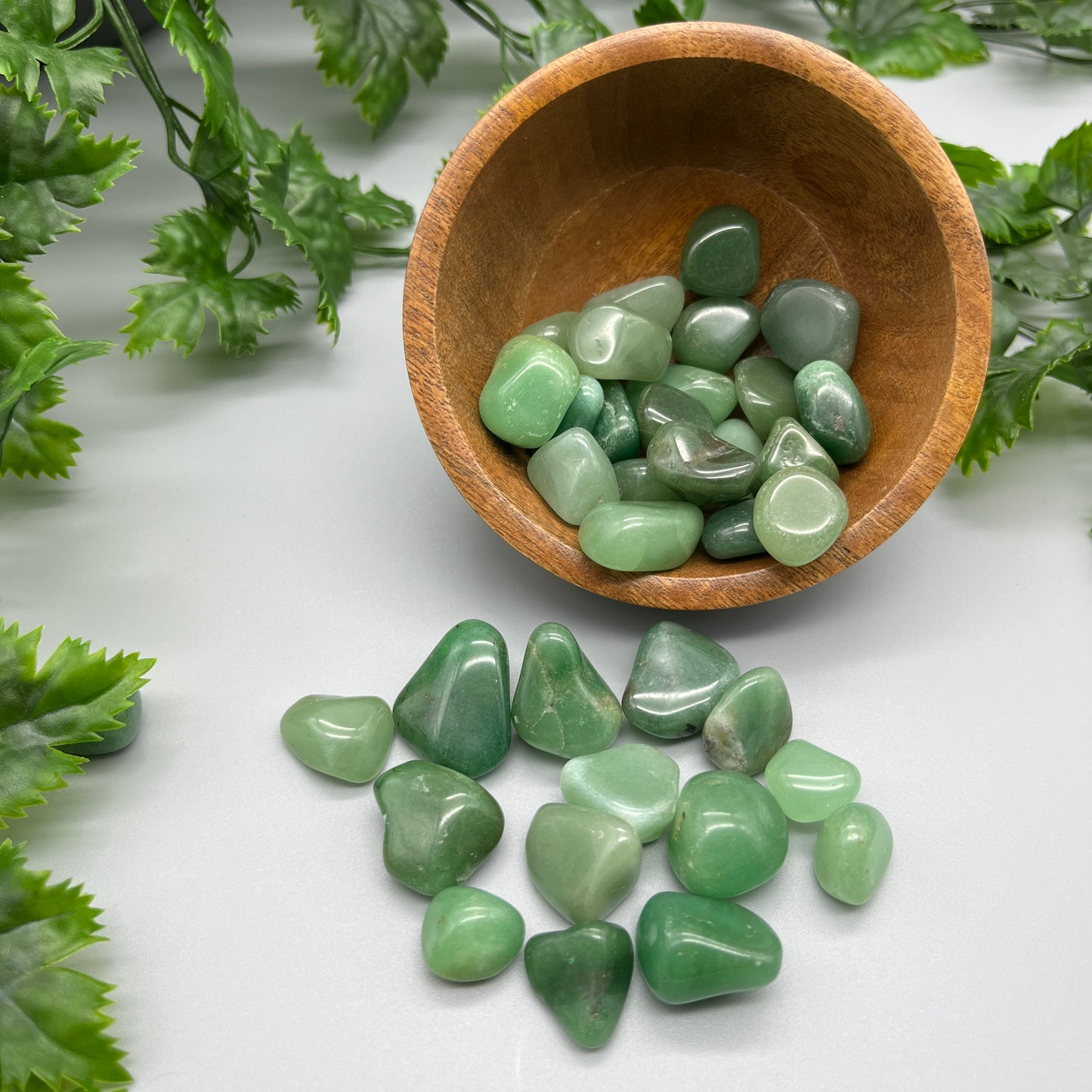 SET OF 6 OR 12 Green Aventurine Tumbled Stones