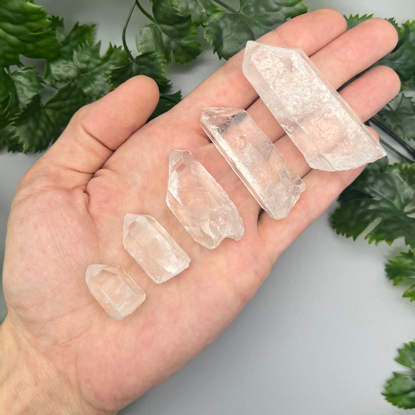 Raw Clear Quartz Point: Size Options 0.5" - 3" - Natural Clear Quartz Crystal Point