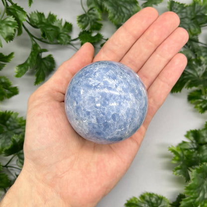 Blue Calcite Sphere - 65mm