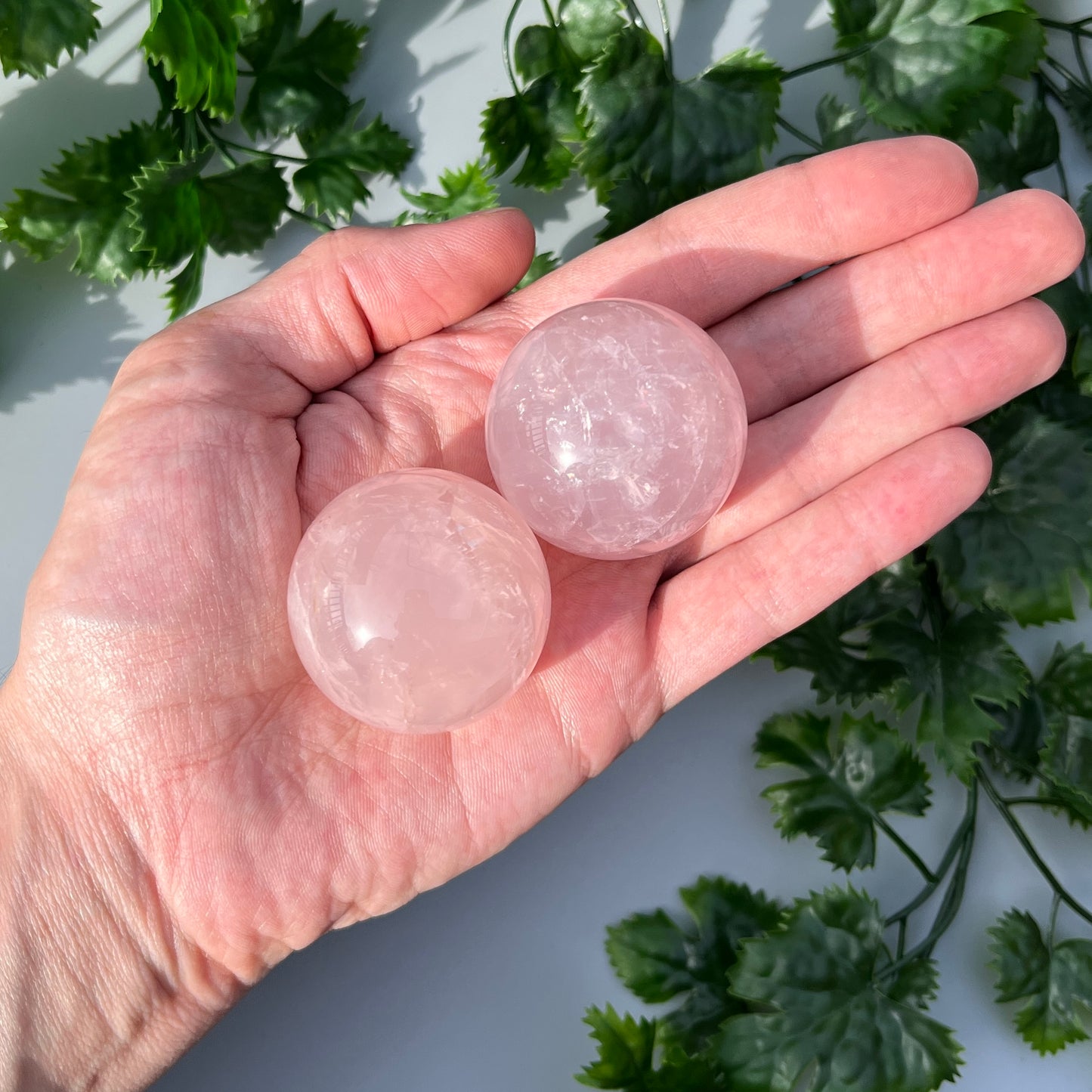 Star Rose Quartz Sphere - YOU PICK - 42mm