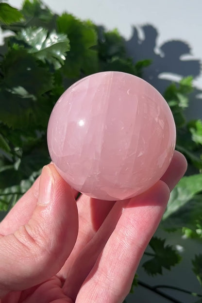 Rose Quartz Sphere - Large 50mm