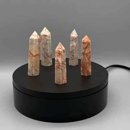 Red Vein Jasper Tower - YOU PICK - 3" Brecciated Jasper Tower