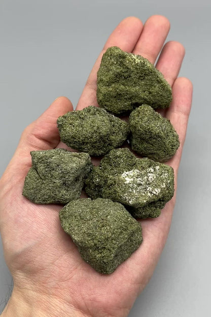 Epidote: One (1) Rough Epidote Stone | 1.5-2” Epidote Cluster Crystal