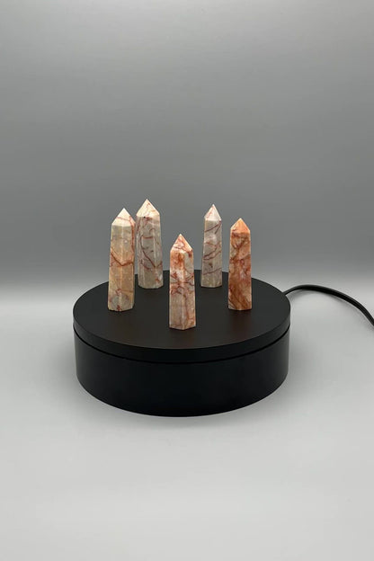 Rhodonite Tower - YOU PICK - 3 Inch Rhodonite Point