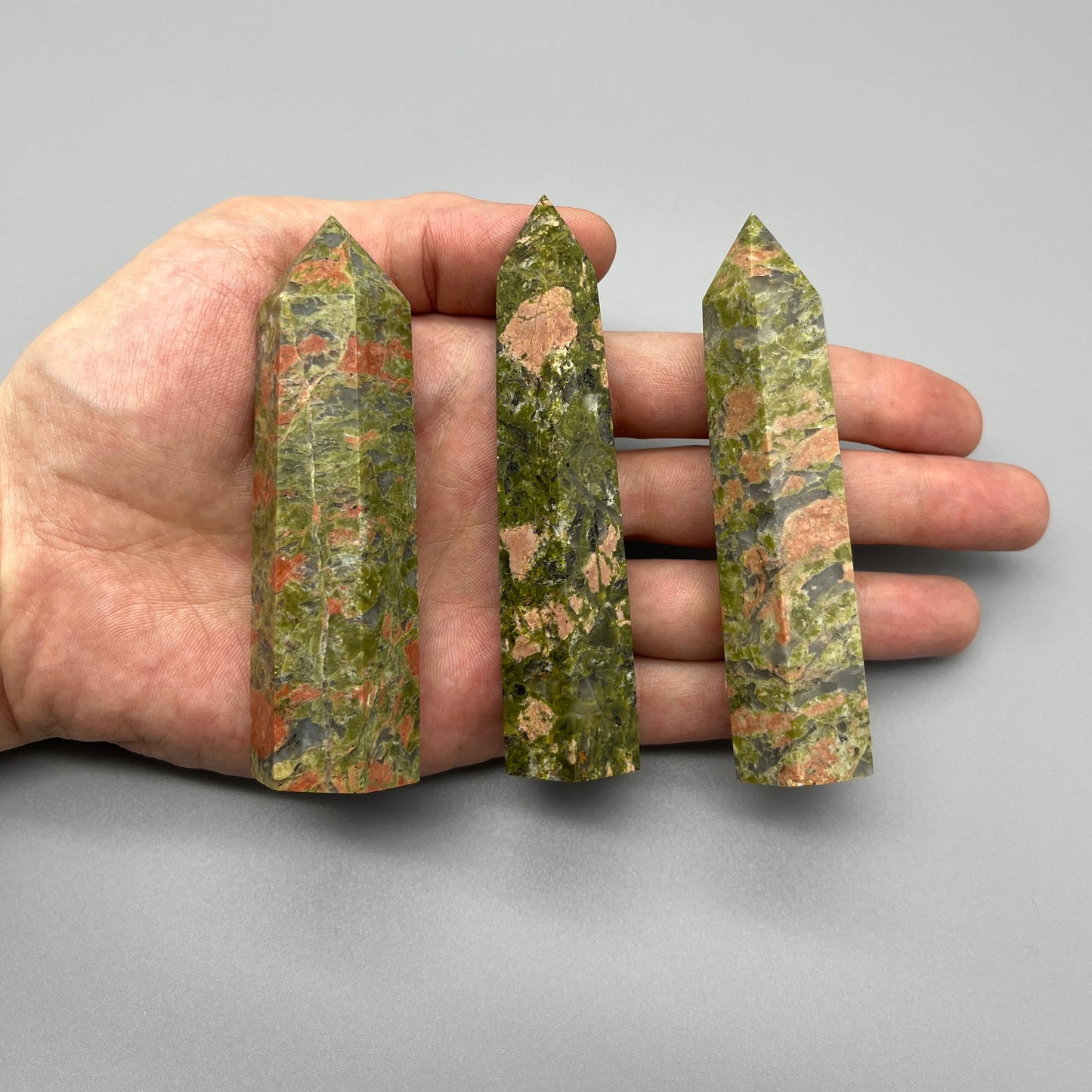 Unakite Tower-| YOU PICK - 3-4" Unakite Jasper Tower