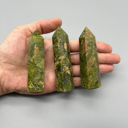 Unakite Tower-| YOU PICK - 3-4" Unakite Jasper Tower