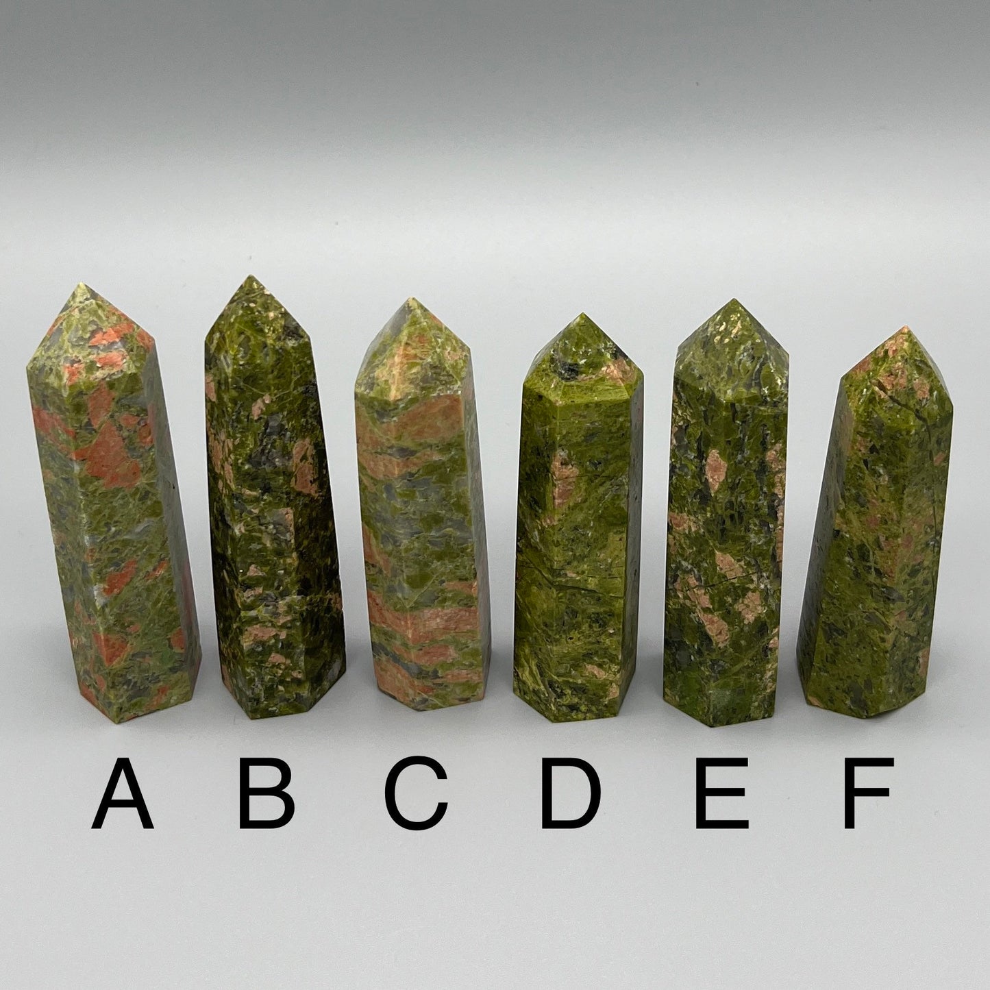 Unakite Tower-| YOU PICK - 3-4" Unakite Jasper Tower