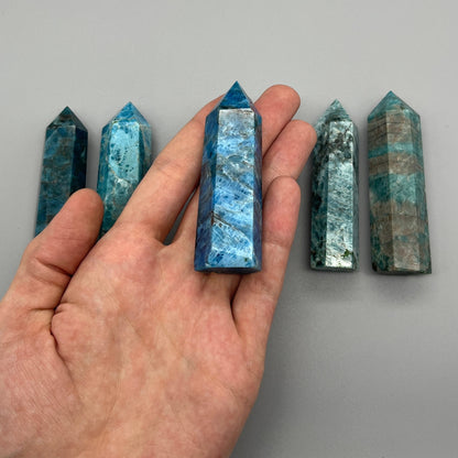 Apatite Tower - YOU PICK - 3" Blue Apatite Tower