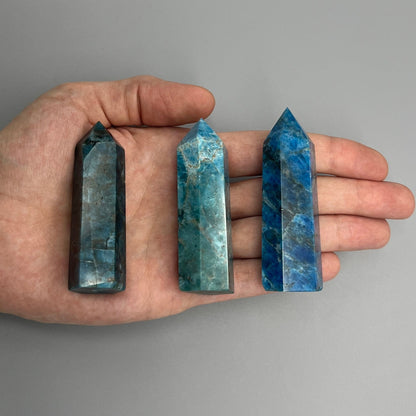 Apatite Tower - YOU PICK - 3" Blue Apatite Tower