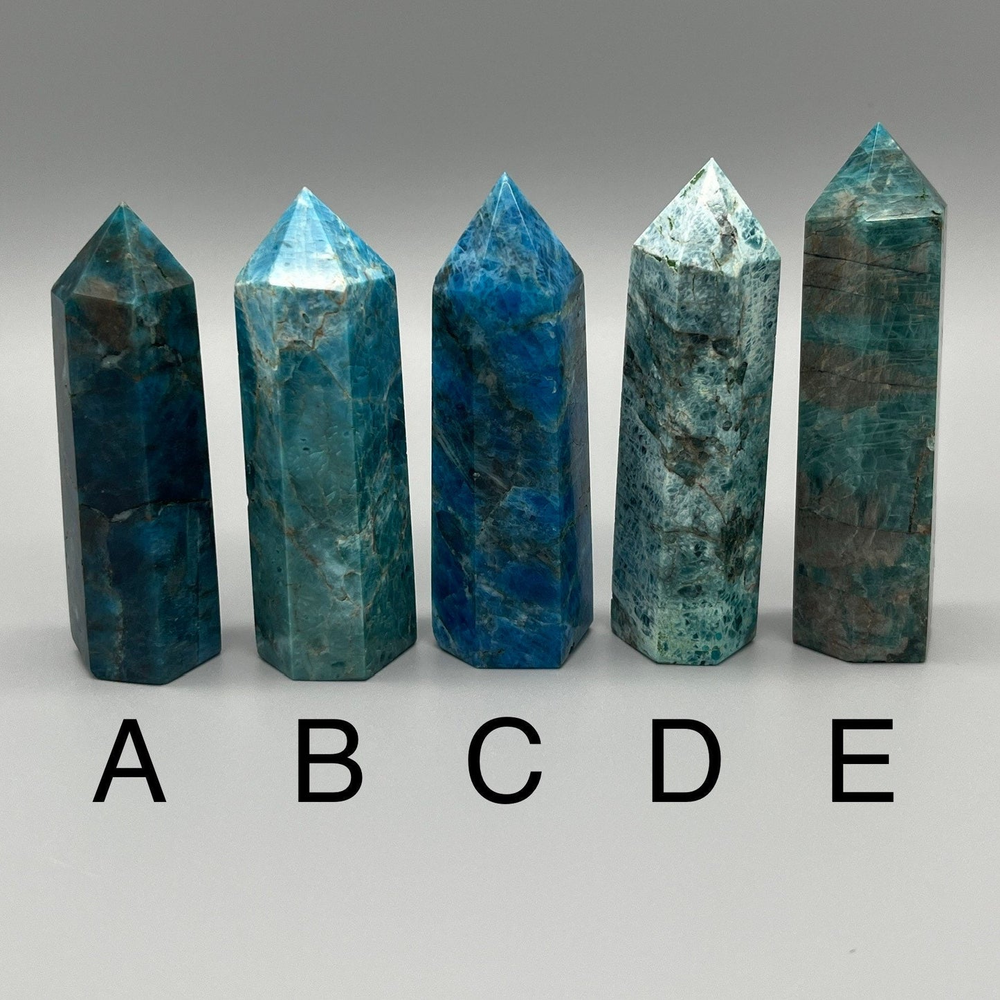 Apatite Tower - YOU PICK - 3" Blue Apatite Tower