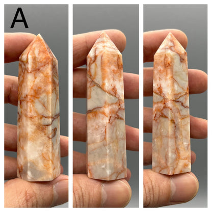 Red Vein Jasper Tower - YOU PICK - 3" Brecciated Jasper Tower