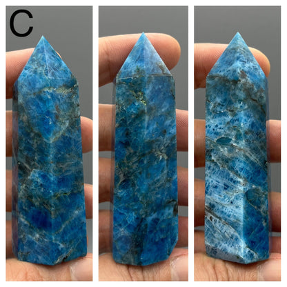 Apatite Tower - YOU PICK - 3" Blue Apatite Tower