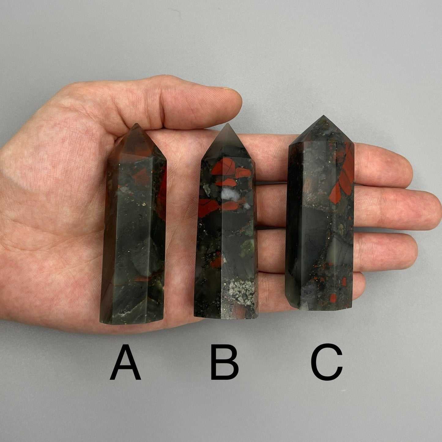 Bloodstone Tower - YOU PICK - 3" African Bloodstone Tower