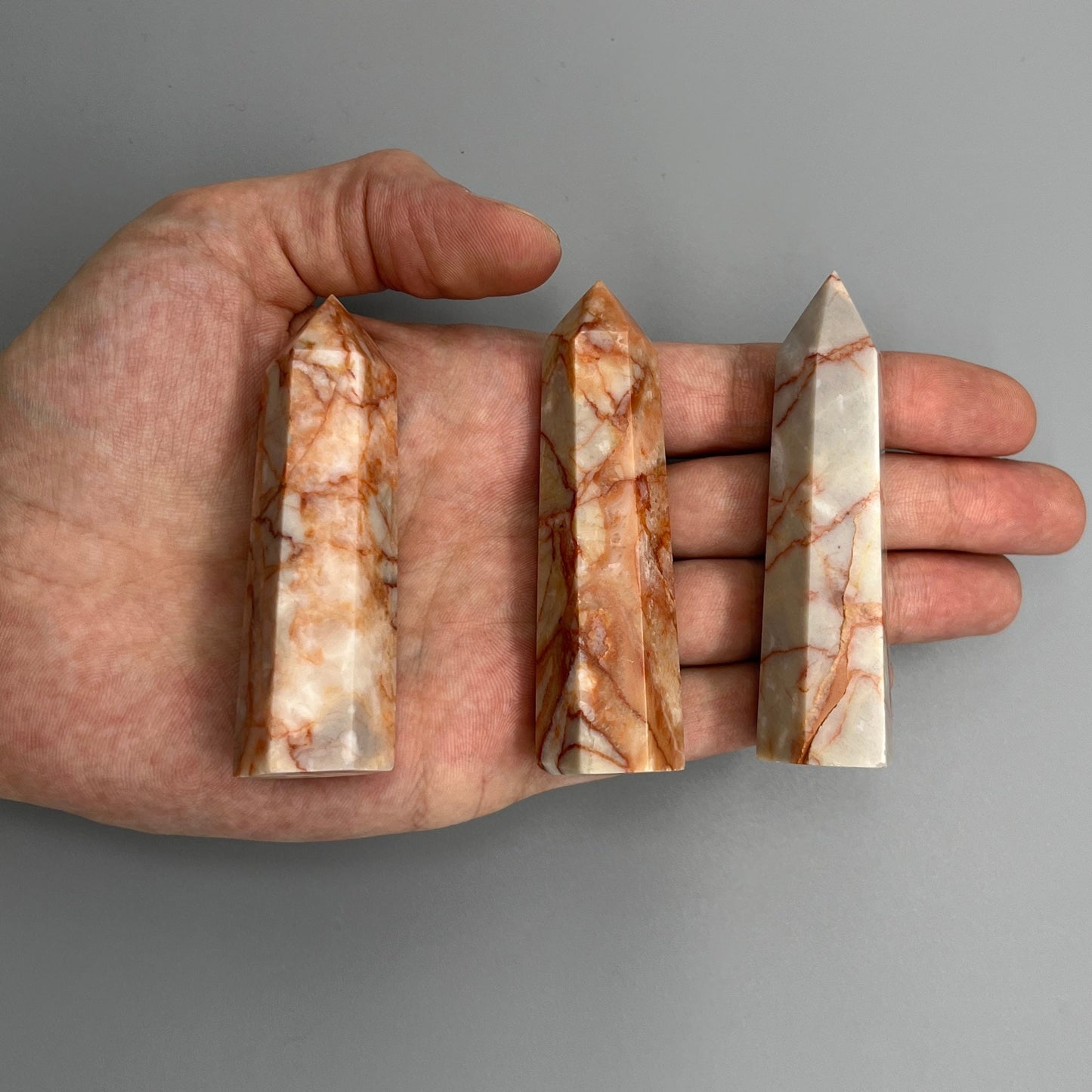 Red Vein Jasper Tower - YOU PICK - 3" Brecciated Jasper Tower