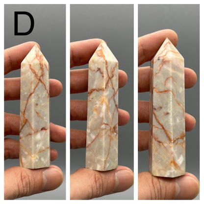 Red Vein Jasper Tower - YOU PICK - 3" Brecciated Jasper Tower