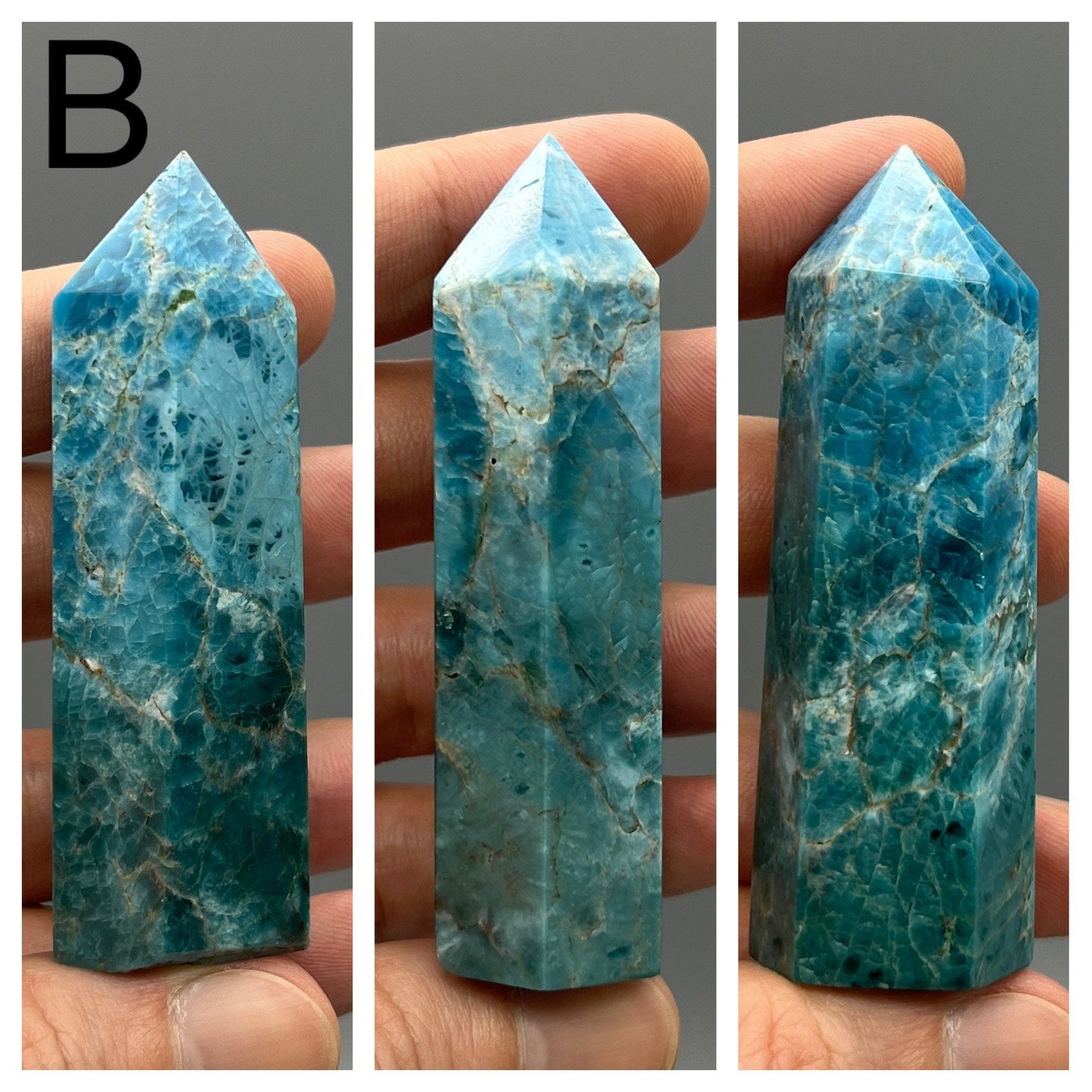 Apatite Tower - YOU PICK - 3" Blue Apatite Tower