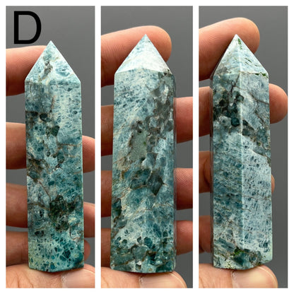 Apatite Tower - YOU PICK - 3" Blue Apatite Tower