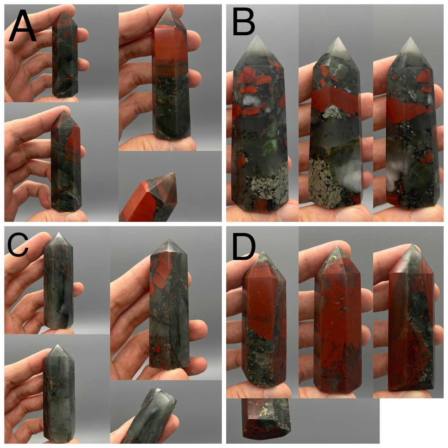 Bloodstone Tower - YOU PICK - 3" African Bloodstone Tower