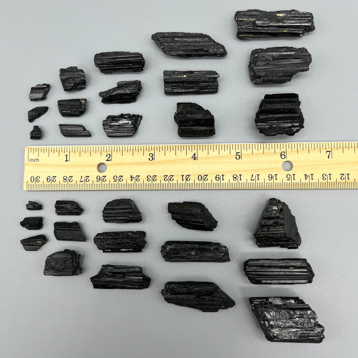 Raw Black Tourmaline: 0-1oz Sizes (Chips - 1.5") - You Pick Size - Grade A Natural Black Tourmaline, Small Black Tourmaline