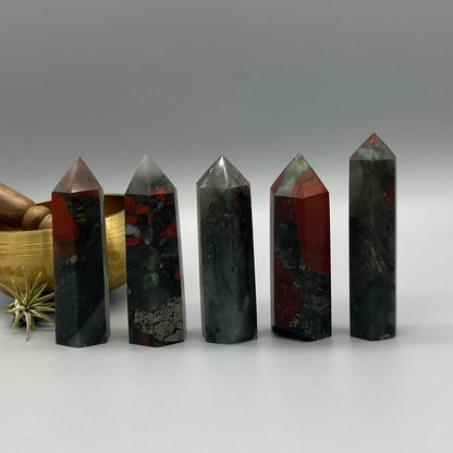 Bloodstone Tower - YOU PICK - 3" African Bloodstone Tower