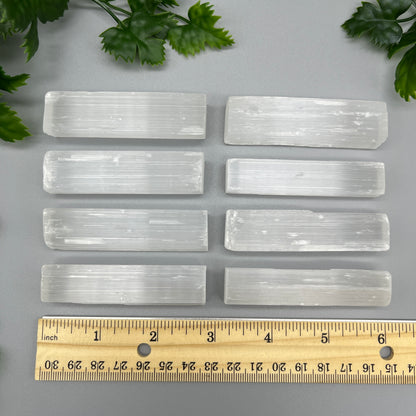 5 Pack of 2.5-3” Selenite Sticks - Five Natural Selenite Sticks