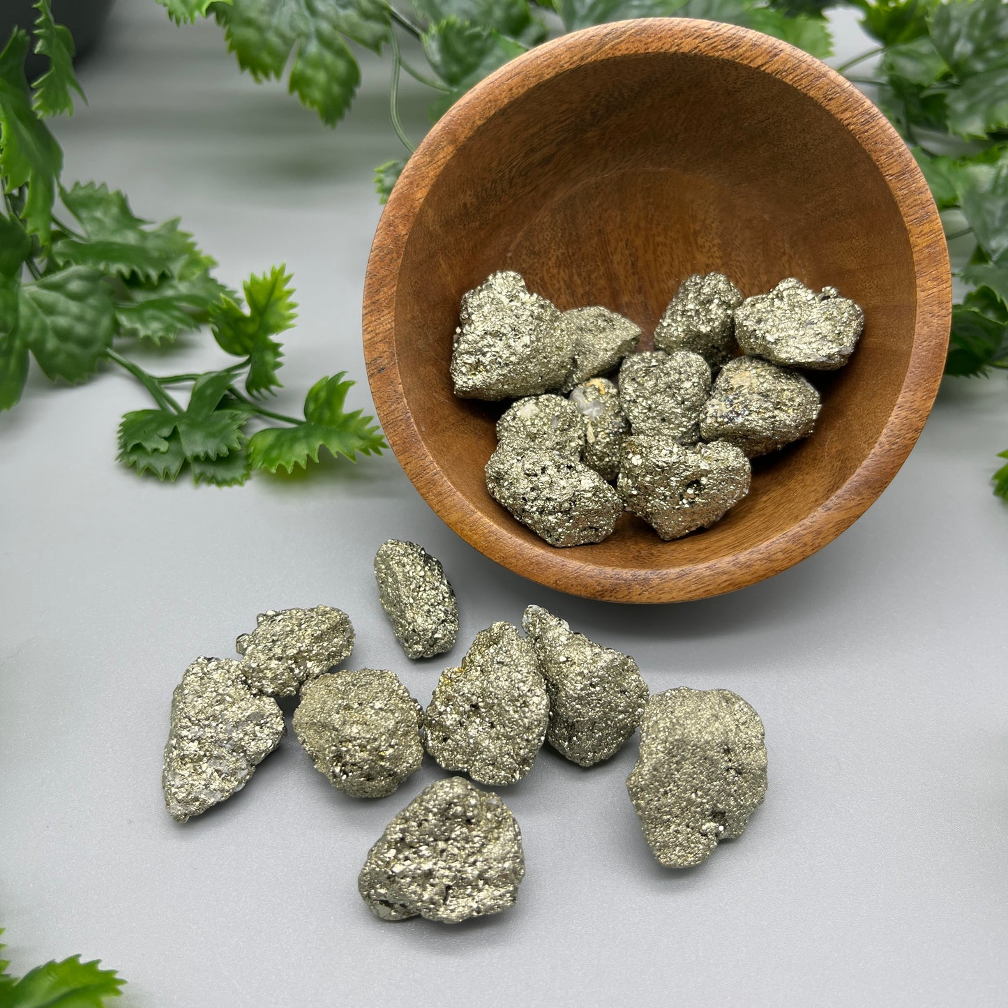 SET OF (6) Pyrite Nuggets - Natural Pieces | 0.5-1 Inch Clusters, 0.75 Inch Average Size | Raw Crystal Grid Stones