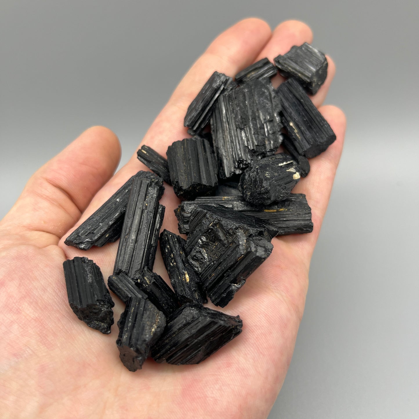 Raw Black Tourmaline: 0-1oz Sizes (Chips - 1.5") - You Pick Size - Grade A Natural Black Tourmaline, Small Black Tourmaline