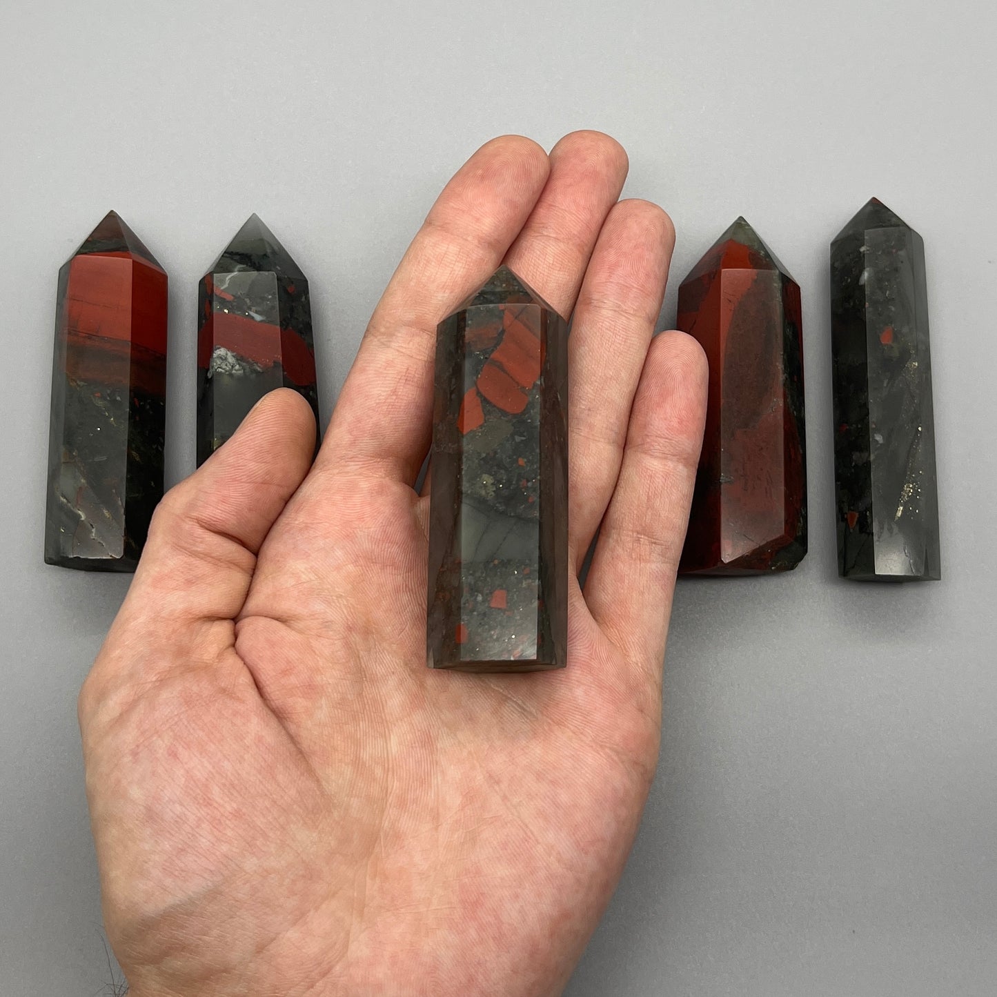 Bloodstone Tower - YOU PICK - 3" African Bloodstone Tower