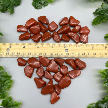 SET OF 6 OR 12 Red Jasper Tumbled Stones