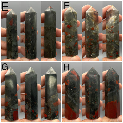 Bloodstone Tower - YOU PICK - 3" African Bloodstone Tower