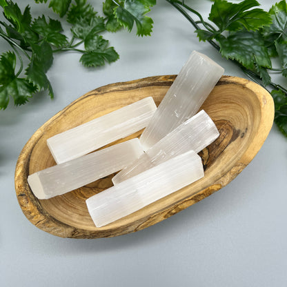 2.5-3” Selenite Stick - One Natural Selenite Stick