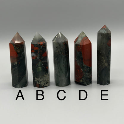 Bloodstone Tower - YOU PICK - 3" African Bloodstone Tower