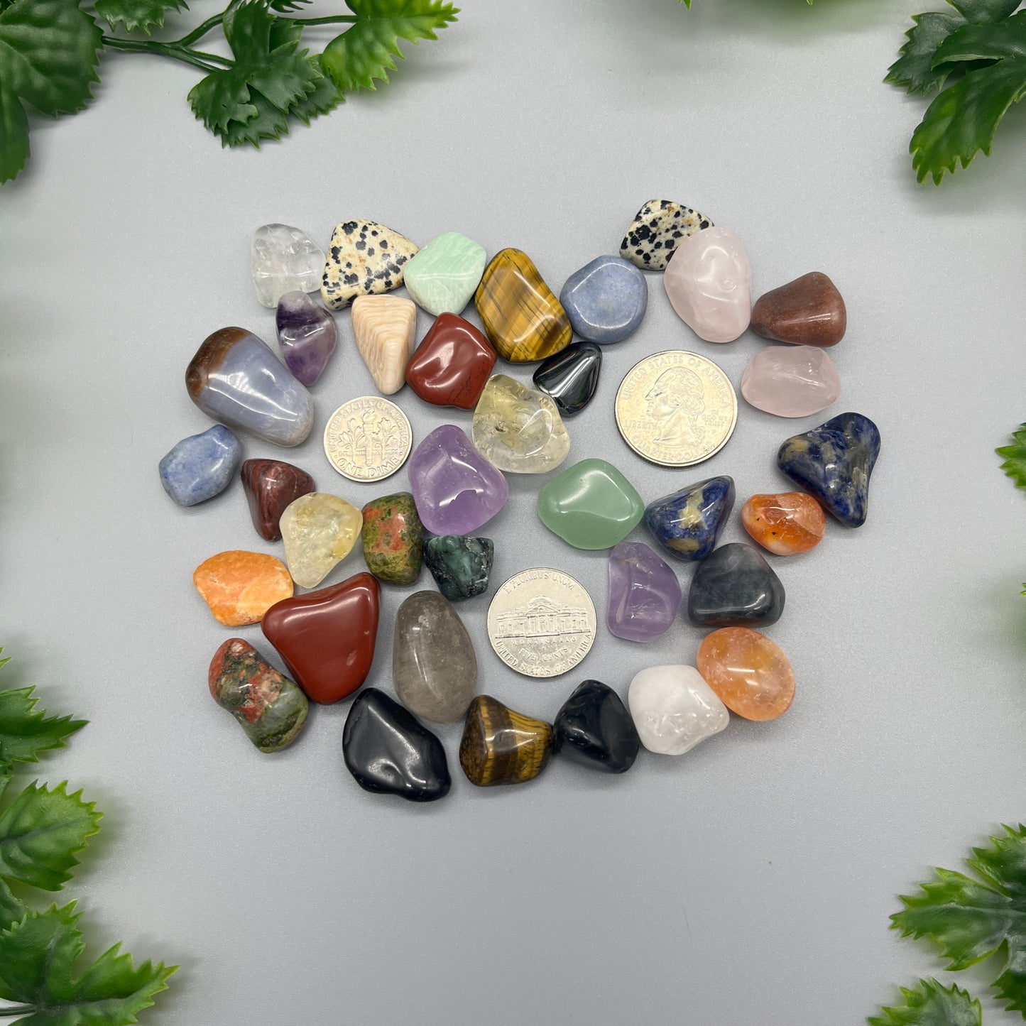 SET OF 12 MYSTERY Tumbled Stones